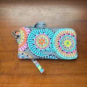 Vera Bradley RFID Tech Wallet Sunny Medallion Pattern